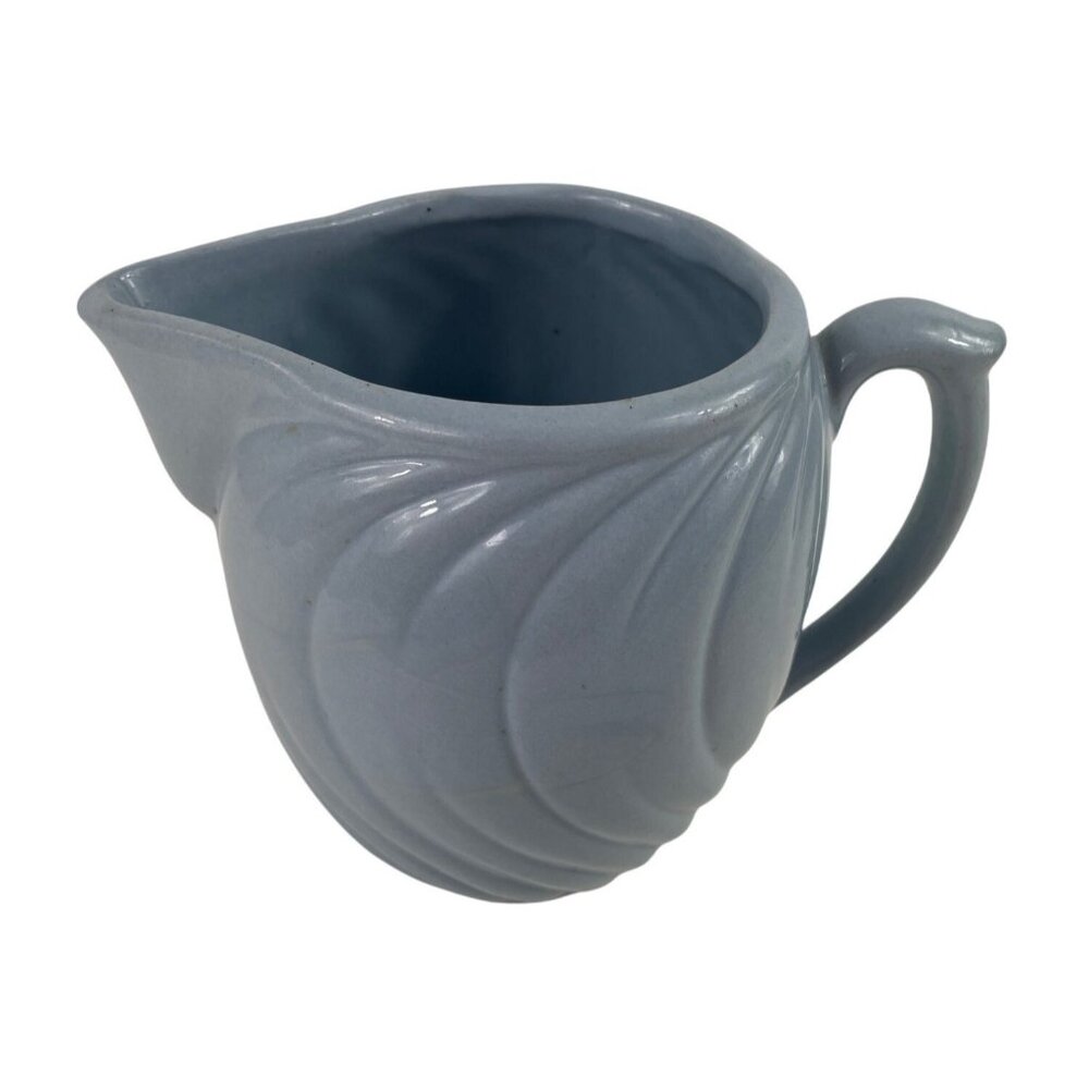 Vintage Blue Swirl Art Deco Ceramic Water Juice Pitcher - Picture 2 of 12